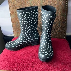 NEW Joules Polka Dot Rain Boots